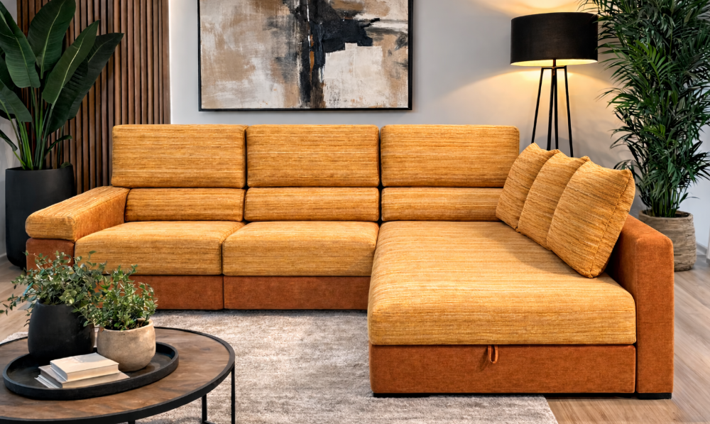 568- DANTE Sofá cheslong con dos mecanismos relax y arcón 568- DANTE Sofá cheslong con dos mecanismos relax y arcón